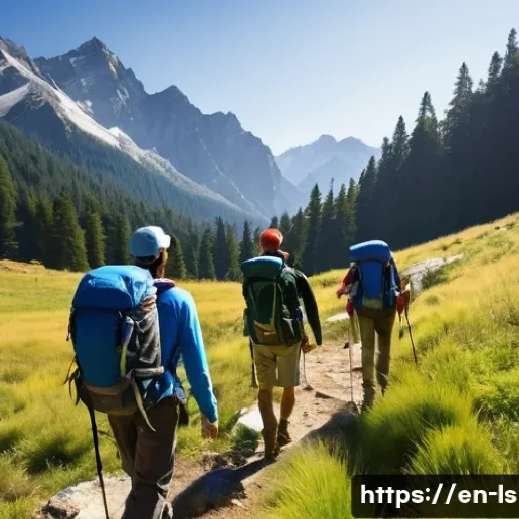 레저스포츠지도자 자격증 취득 후 다양한 진로 - **Prompt 1: "The Outdoor Expedition Leader"**
    A diverse group of five enthusiastic hikers, rangi...