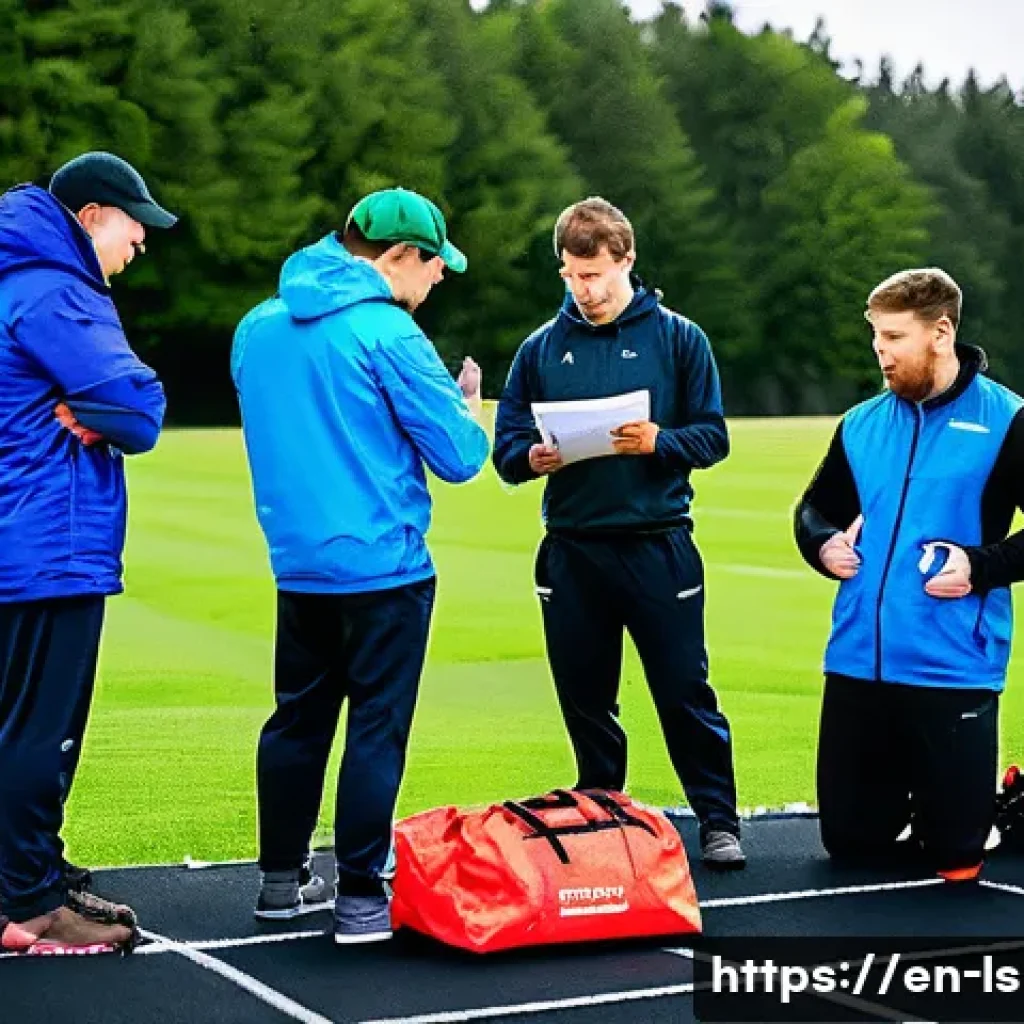 레저스포츠지도자 실기시험 도중 자주 하는 실수 - A confident leisure sports instructor in a bright, modern gym setting, wearing professional sports a...